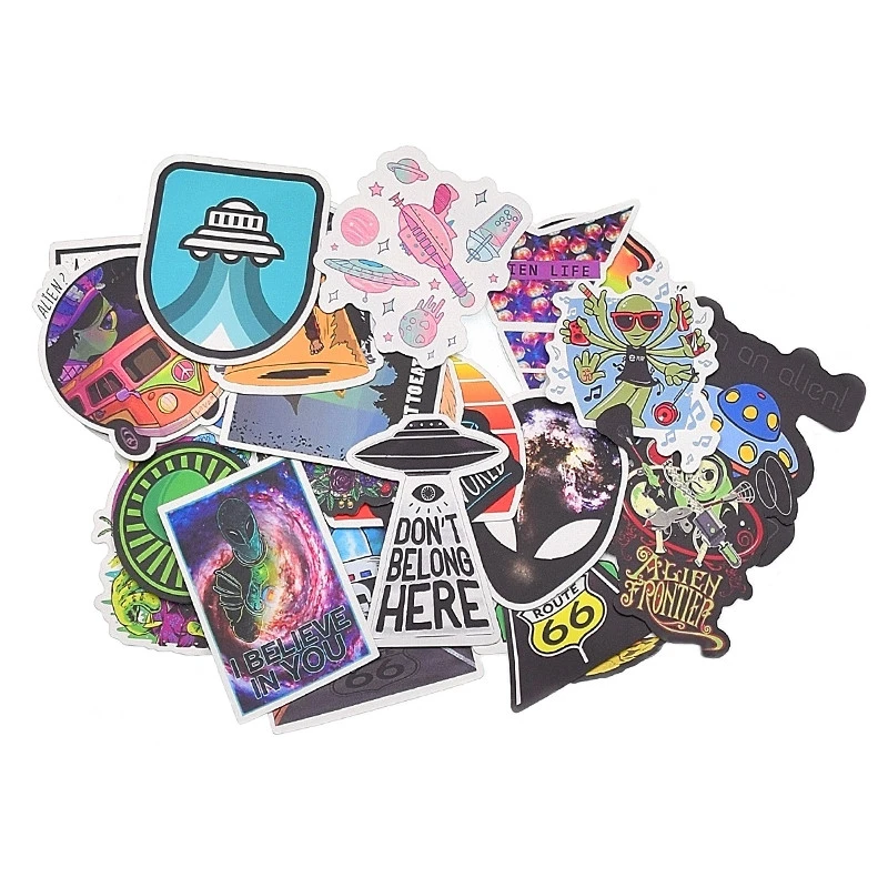 25 Stickers Extraterrestre Pour Vélo 4 25 Stickers Extraterrestre Pour Vélo – Image 2