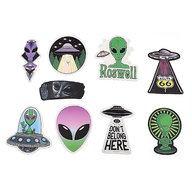 25 Stickers Extraterrestre Pour Vélo 7 25 Stickers Extraterrestre Pour Vélo – Image 5
