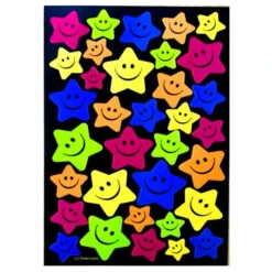 34 Autocollants étoiles Smiley Pour Vélo Enfant