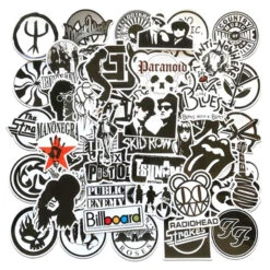 50 Autocollants Artistes De Musique à Coller Sur Cadre De Vélo