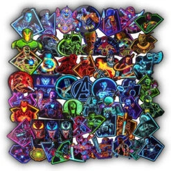 60 Autocollants Marvel Avengers Pour Personnaliser Le Vélo De L'enfant