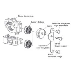 Accessoire Support Minoura BH-100 Pour Porte Bidon Vélo -Magasin De Vélos Zefal accessoire support minoura bh 100 pour porte bidon velo 3