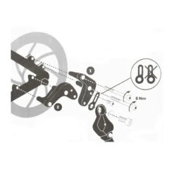 Hebie Adaptateur Frein à Disque Pour Béquille Latérale -Magasin De Vélos Zefal adaptateur frein a disque pour bequille laterale 2