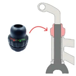 Antivol De Direction Pour Tête De Fourche Tige 1" 25,4 Mm -Magasin De Vélos Zefal antivol de direction pour tete de fourche tige 1 254 mm 4