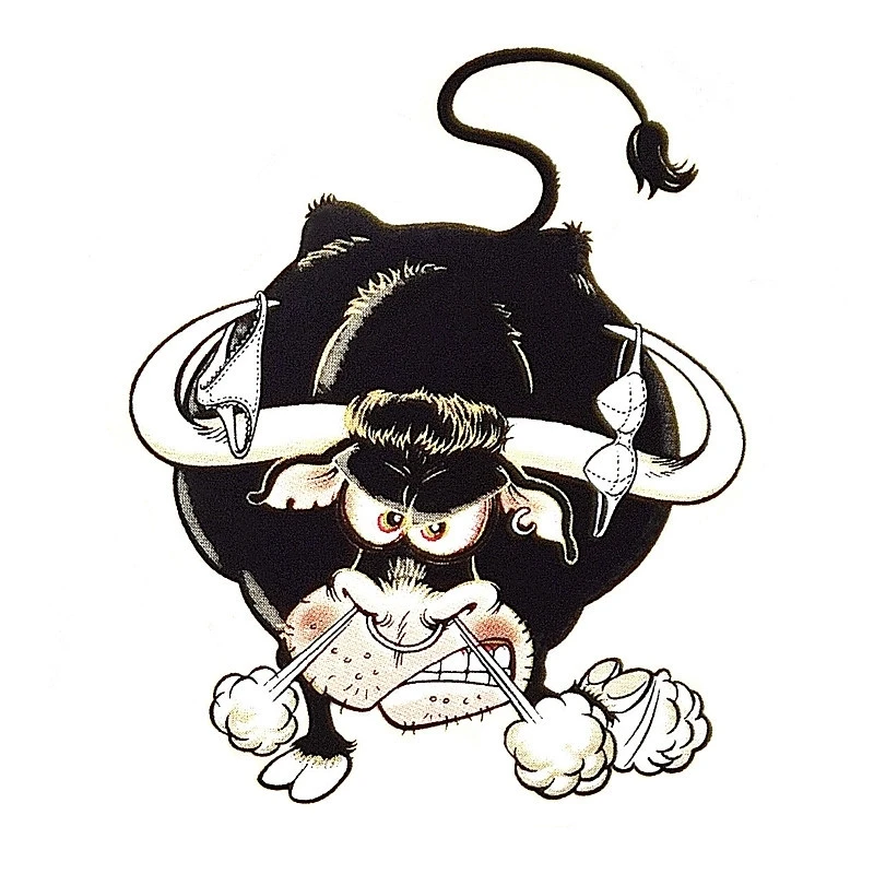 Autocollant Vache Furieuse Pour La Déco Du Vélo 3 Autocollant Vache Furieuse Pour La Déco Du Vélo