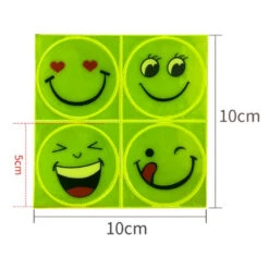 Autocollants Réfléchissants Mignon Souriant Pour Vélo Enfant -Magasin De Vélos Zefal autocollants reflechissants mignon pour velo enfant 1 4