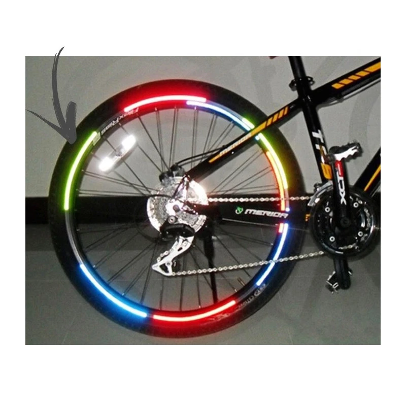 Autocollants Réfléchissants Pour Roue De Vélo 4 Autocollants Réfléchissants Pour Roue De Vélo – Image 2