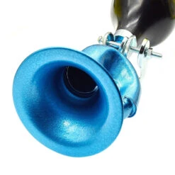 Avertisseur Sonore De Vélo Poire En Forme De Trompette - Bleu Martelé -Magasin De Vélos Zefal avertisseur sonore de velo poire en forme de trompette bleu martele 2