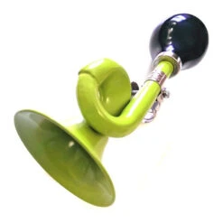 Messingschlager Avertisseur Sonore Trompette Pour Vélo - Vert -Magasin De Vélos Zefal avertisseur sonore trompette pour velo vert 2