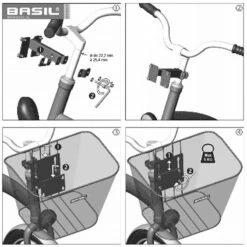 Basil Bremen Panier Avant Fixe 22 Litres Pour Vélo -Magasin De Vélos Zefal basil bremen panier avant fixe 22 litres pour velo 4
