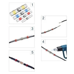 Boite De Connecteur Auto-Soudeur Étanche - Gaines Thermorétractables -Magasin De Vélos Zefal boite de connecteur auto soudeur etanche gaines thermoretractables 1 3