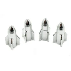 Bouchon De Valve Missile Argent En Aluminium - Par 4 -Magasin De Vélos Zefal bouchon de valve missile argent en aluminium par 4 2