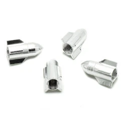 Bouchon De Valve Missile Argent En Aluminium - Par 4 -Magasin De Vélos Zefal bouchon de valve missile argent en aluminium par 4 3