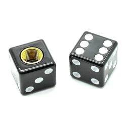 Bouchons De Valve Dés - Noir - Par 4 -Magasin De Vélos Zefal bouchons de valve des noir par 4 3