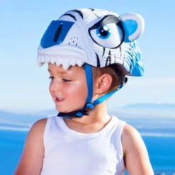 Casque Vélo Enfant Tigre Blanc Crazy Safety -Magasin De Vélos Zefal casque velo enfant tigre blanc crazy safety 3