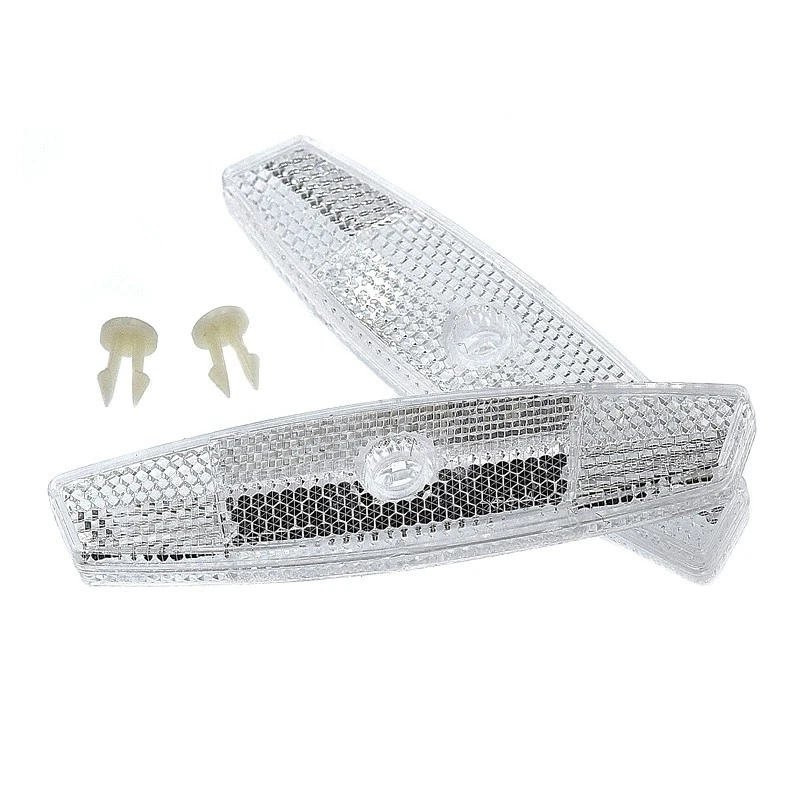 Catadioptres Blanc Pour Roue De Vélo 5 Catadioptres Blanc Pour Roue De Vélo – Image 3