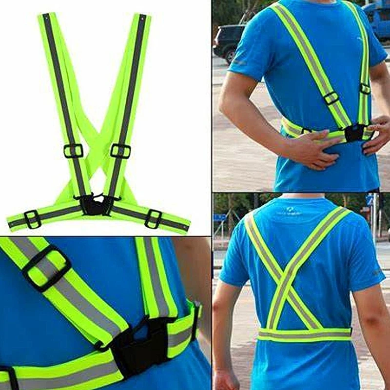 WOWOW Ceinture Jaune Réfléchissante Réglable Pour Piéton Ou Cycliste 4 WOWOW Ceinture Jaune Réfléchissante Réglable Pour Piéton Ou Cycliste – Image 2