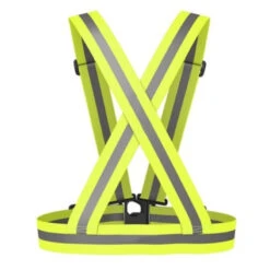 WOWOW Ceinture Jaune Réfléchissante Réglable Pour Piéton Ou Cycliste
