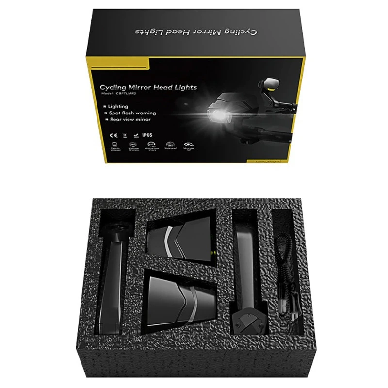 Clignotants à LED Avec Rétroviseurs Intégrés Pour Vélo 4 Clignotants à LED Avec Rétroviseurs Intégrés Pour Vélo – Image 2