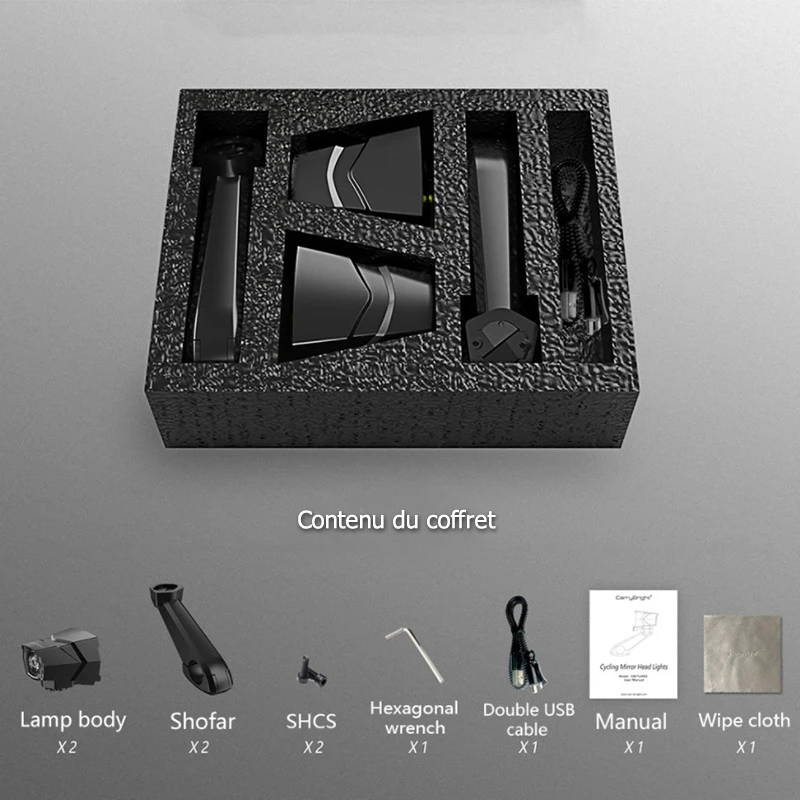 Clignotants à LED Avec Rétroviseurs Intégrés Pour Vélo 5 Clignotants à LED Avec Rétroviseurs Intégrés Pour Vélo – Image 3