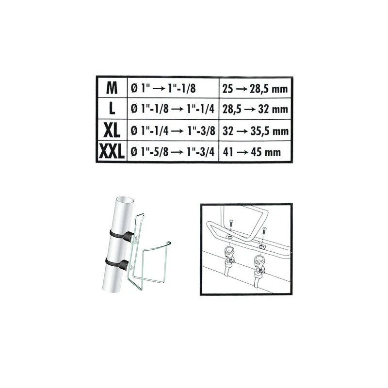 Collier De Fixation Pour Porte-bidon - Zefal GIZMO - Taille M 4 Collier De Fixation Pour Porte-bidon - Zefal GIZMO - Taille M – Image 2