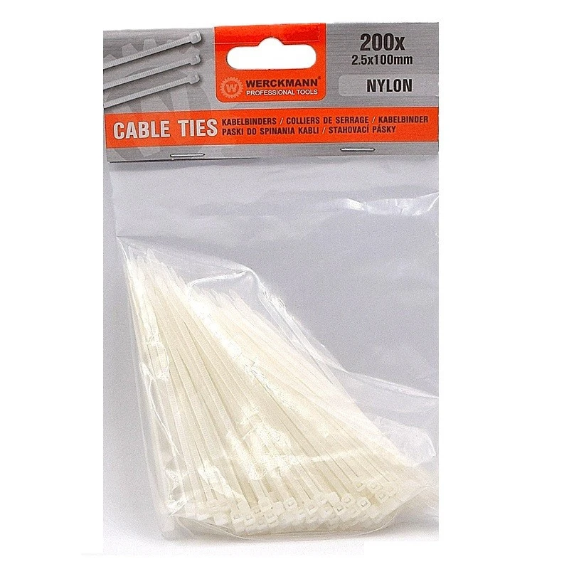 Silverline Collier De Serrage Nylon Noir Ou Blanc 100 X 2,5 Mm - Par 100 8 Silverline Collier De Serrage Nylon Noir Ou Blanc 100 X 2,5 Mm - Par 100 – Image 6