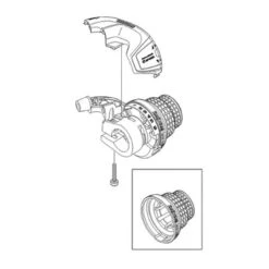 Commande De Vitesses Rotative 7 Vitesses Revoshift Shimano -Magasin De Vélos Zefal commande de vitesses rotative 7 vitesses revoshift shimano 2