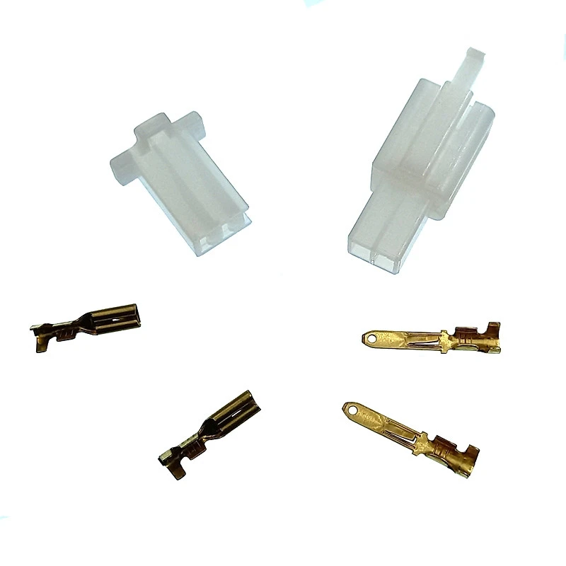 Connecteur Plastique 2 Fiches Male Et Femelle Avec Cosses 4 Connecteur Plastique 2 Fiches Male Et Femelle Avec Cosses – Image 2