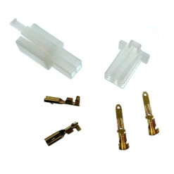 Connecteur Plastique 2 Fiches Male Et Femelle Avec Cosses