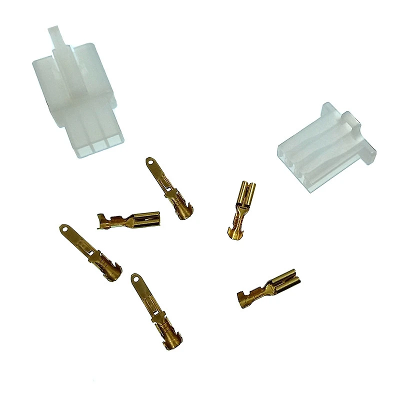 Connecteur Plastique 3 Fiches Male Et Femelle Avec Cosses 4 Connecteur Plastique 3 Fiches Male Et Femelle Avec Cosses – Image 2