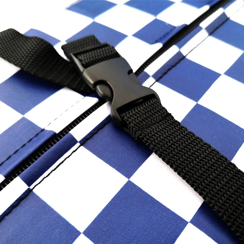 Coussin à Carreaux Bleu Et Blanc Hooodie Big Pour Porte Bagage De Vélo 4 Coussin à Carreaux Bleu Et Blanc Hooodie Big Pour Porte Bagage De Vélo – Image 2