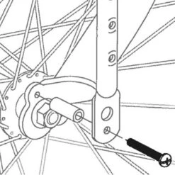 Déport Pour Fixation Porte-bagages Avant Sur Fourche -Magasin De Vélos Zefal deport pour fixation porte bagages avant sur fourche 2
