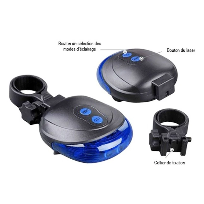 Eclairage Arrière Bleu Pour Vélo Avec Laser 8 Eclairage Arrière Bleu Pour Vélo Avec Laser – Image 6