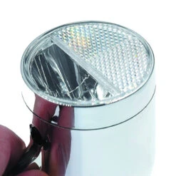 Eclairage Avant Rétro Chromé Sur Fourche De Vélo Néro -Magasin De Vélos Zefal eclairage avant retro chrome sur fourche de velo nero 4