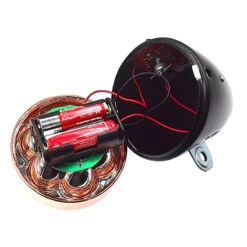 Eclairage Vélo Rétro à Pile Sur Fourche Noir Et Cuivre -Magasin De Vélos Zefal eclairage velo retro a pile sur fourche noir et cuivre 3