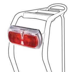 Infini Feu Arrière Porte-bagages Rouge LED 0,5 Watt -Magasin De Vélos Zefal feu arriere porte bagages rouge led 05 watt 1