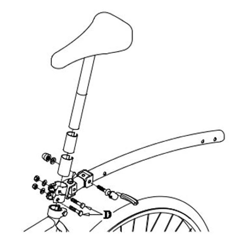 Fixation Trail Gator Sur Tige De Selle Du Vélo Adulte 4 Fixation Trail Gator Sur Tige De Selle Du Vélo Adulte – Image 2