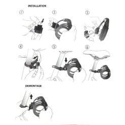 Fixation Universelle BBB Cablefix BBL-92 Pour Antivols Vélo -Magasin De Vélos Zefal fixation universelle bbb cablefix bbl 92 pour antivols 2