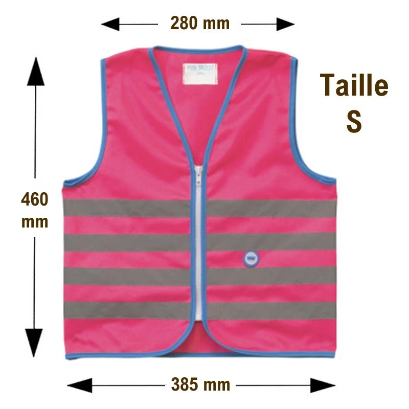 Gilet De Sécurité Enfant à Vélo Haute Visibilité Rose Wowow 5 Gilet De Sécurité Enfant à Vélo Haute Visibilité Rose Wowow – Image 3
