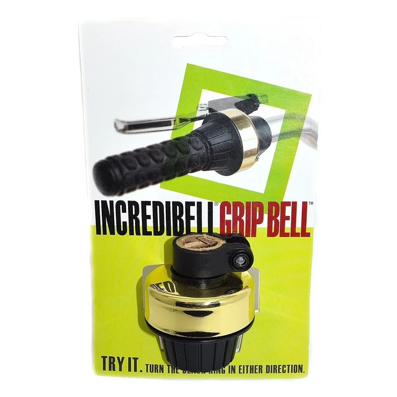 Grip Bell Gold : Sonnette Poignée Tournante 3 Grip Bell Gold : Sonnette Poignée Tournante