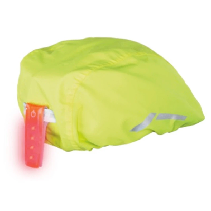 WOWOW Housse De Pluie Fluo Pour Casque Vélo Avec Attache Pour Feu 4 WOWOW Housse De Pluie Fluo Pour Casque Vélo Avec Attache Pour Feu – Image 2
