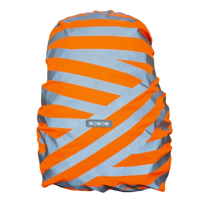 WOWOW Housse De Sac à Dos étanche Et Réfléchissante Orange Pour Cycliste 3 WOWOW Housse De Sac à Dos étanche Et Réfléchissante Orange Pour Cycliste