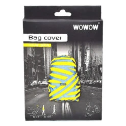 WOWOW Housse De Sac à Dos Réfléchissante Et étanche Jaune -Magasin De Vélos Zefal housse de sac a dos reflechissante et etanche jaune 3