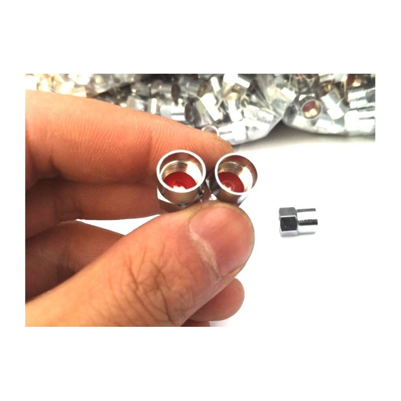 Schwalbe Lot De 10 Bouchons De Valve Schrader Chromés 4 Schwalbe Lot De 10 Bouchons De Valve Schrader Chromés – Image 2