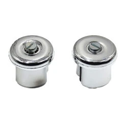 Paire Embout De Guidon Chromé à Visser