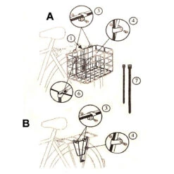 Panier Arrière Acier Nid Abeille BASIL CATANIA Noir Pliable 9 Panier Arrière Acier Nid Abeille BASIL CATANIA Noir Pliable -Magasin De Vélos Zefal panier arriere acier nid abeille basil catania noir pliable 2