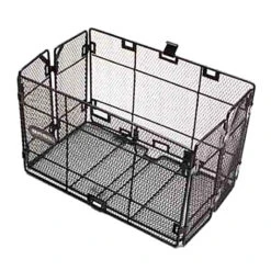 Panier Arrière Acier Nid Abeille BASIL CATANIA Noir Pliable