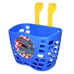 Panier Bleu Pour Vélo Jeune Garçon Avec Fixation Collier