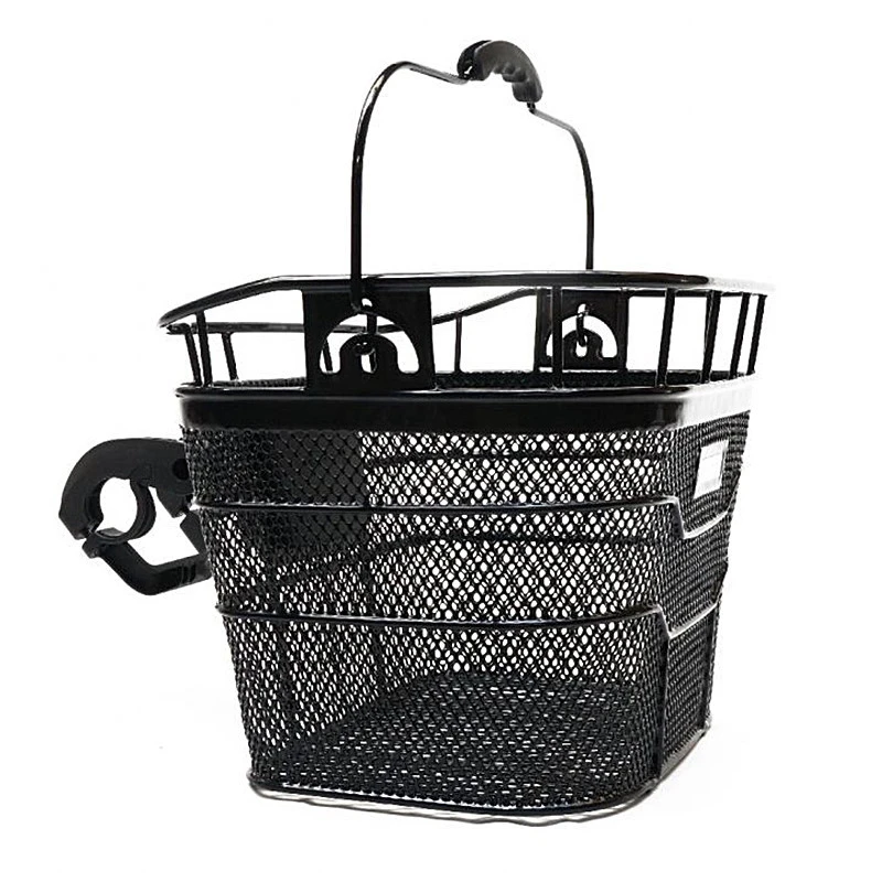 Panier Guidon Vélo Robuste En Acier Treillis Noir 3 Panier Guidon Vélo Robuste En Acier Treillis Noir