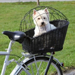 Panier Pour Petit Chien En Osier Sur Porte Bagages -Magasin De Vélos Zefal panier pour petit chien en osier sur porte bagages 2